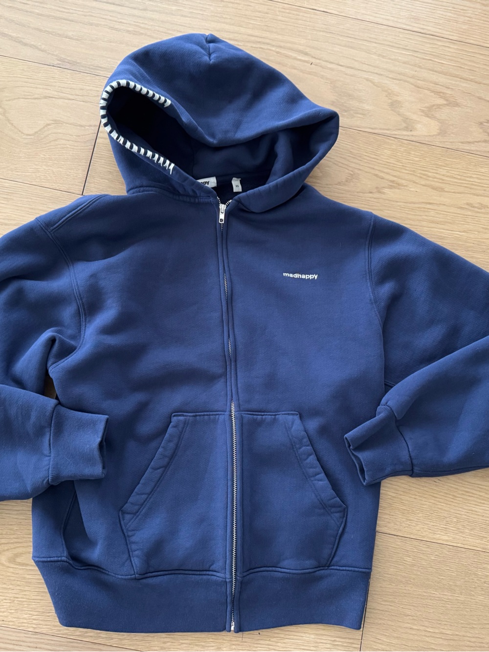 Madhappy Navy Zip up fleece